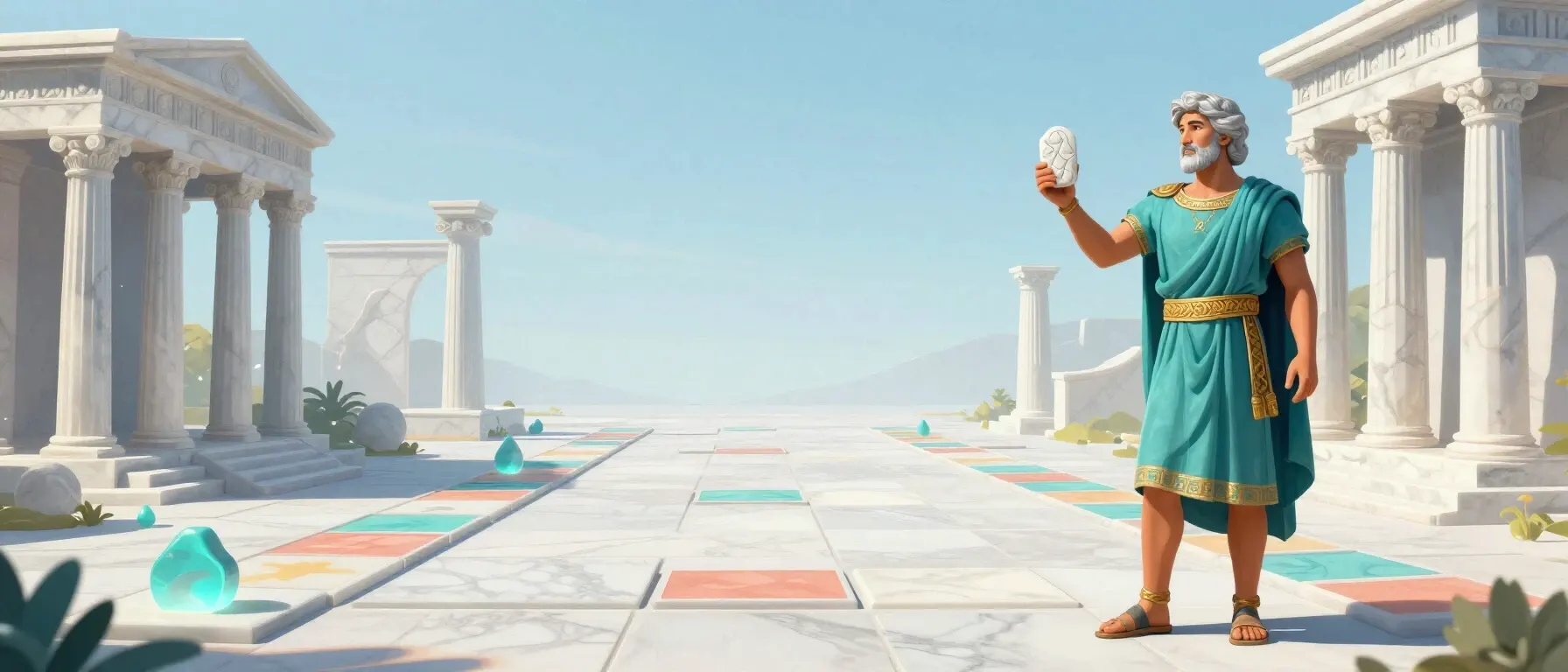 A glowing path leading through a gateway for Casinok mobile play