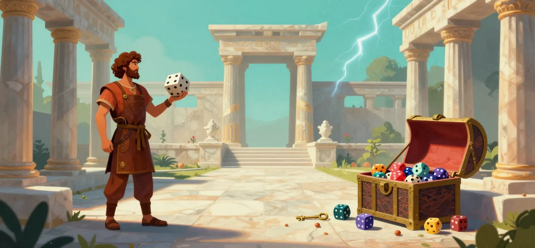 Casinok game tokens and a treasure chest